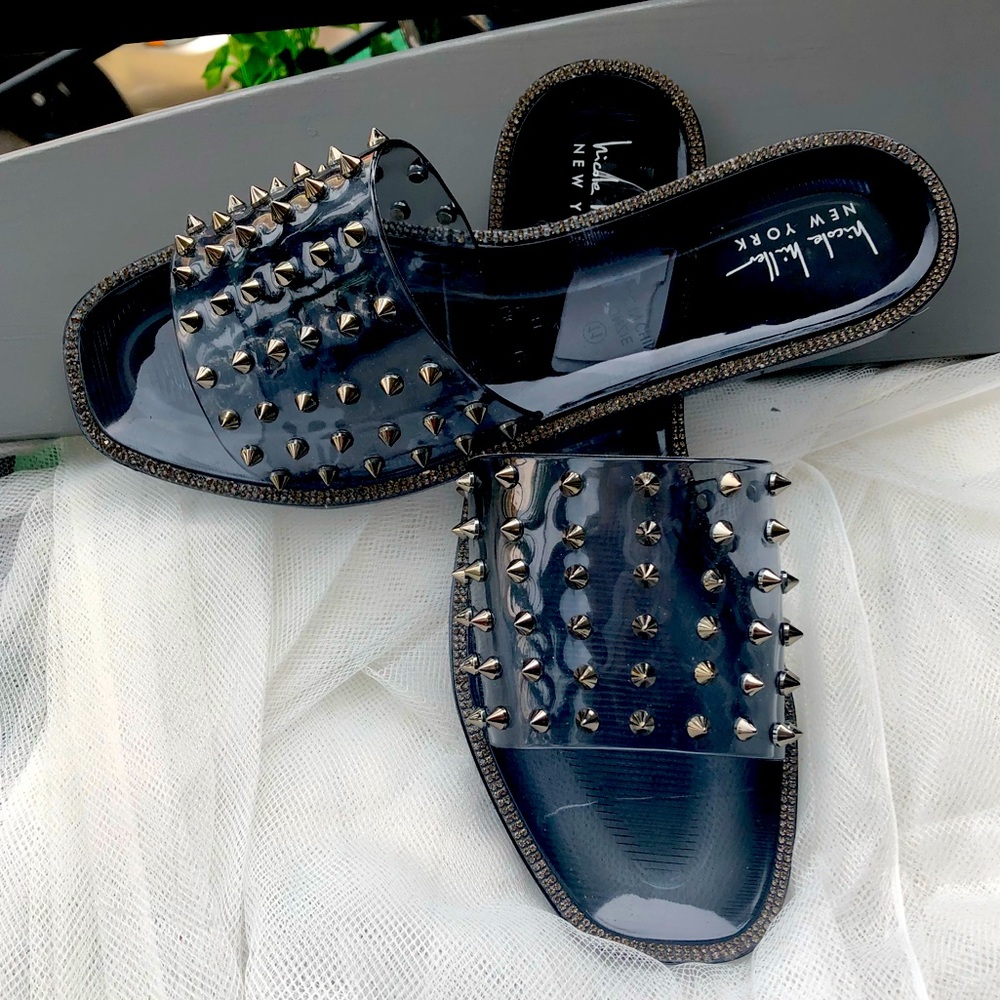 Nicole Miller Jelly Slide Sandals  US size 11